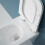 Durovin Bathrooms Compact Wall Hung Toilet - D Shape - Rimless 7