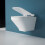 Durovin Bathrooms Compact Wall Hung Toilet - D Shape - Rimless 9