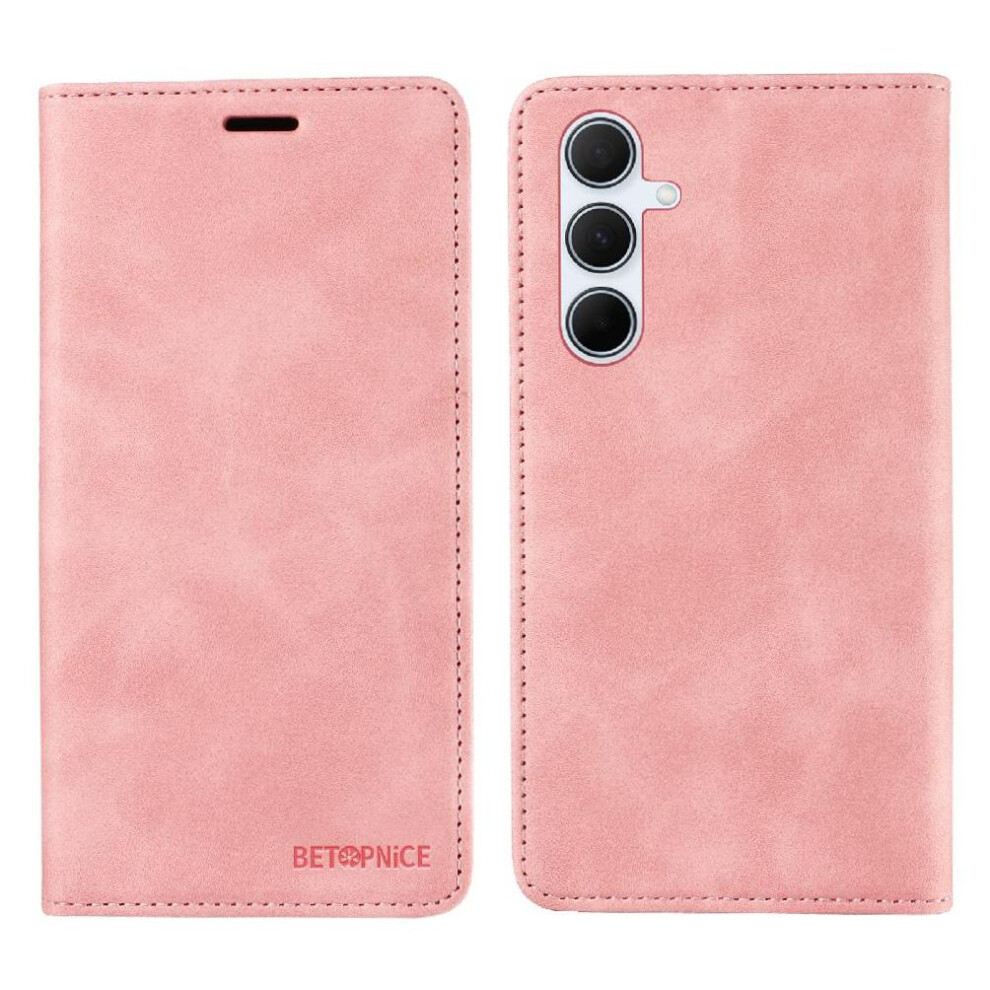 (Pink) Case For Samsung Galaxy A36 5G Pu Leather Protective Magnetic Folio Wallet Pink 764549297085