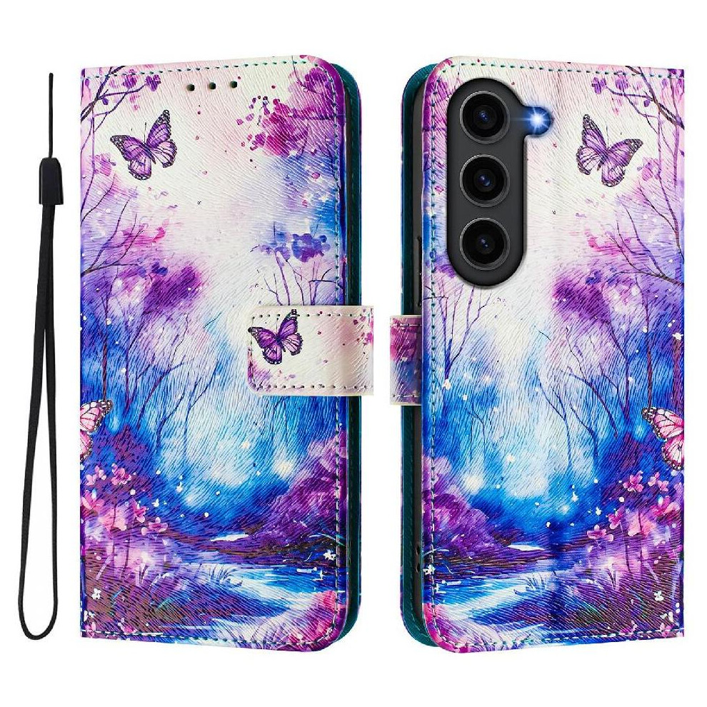 (C3 ) Case For Samsung Galaxy S25 5G With Credit Slot Wallet Pattern Flip Cover Pu Leather 764549297849