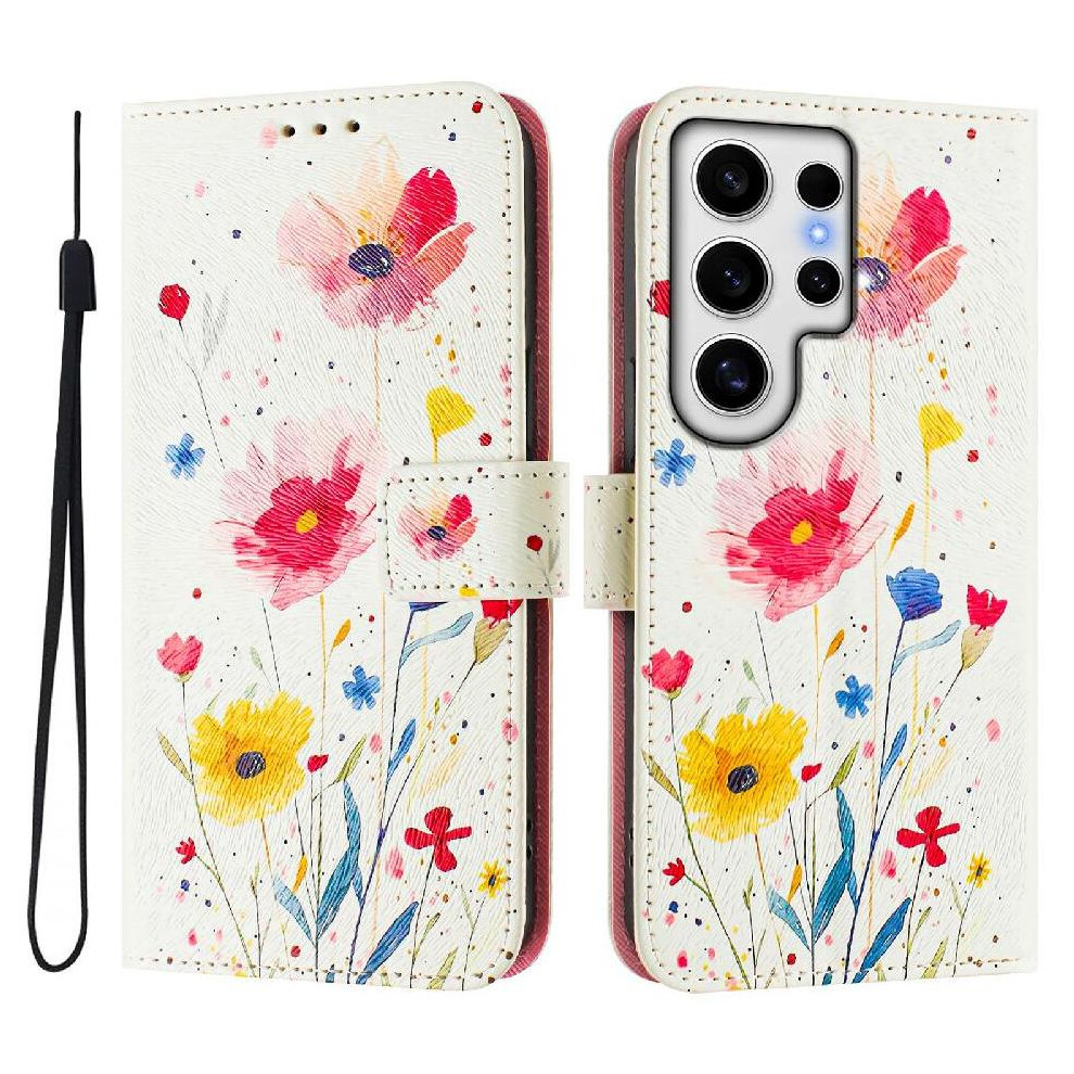 (C5 ) Case For Samsung Galaxy S24 Ultra 5G With Credit Slot Pattern Flip Cover Wallet Pu Leather 764549297924