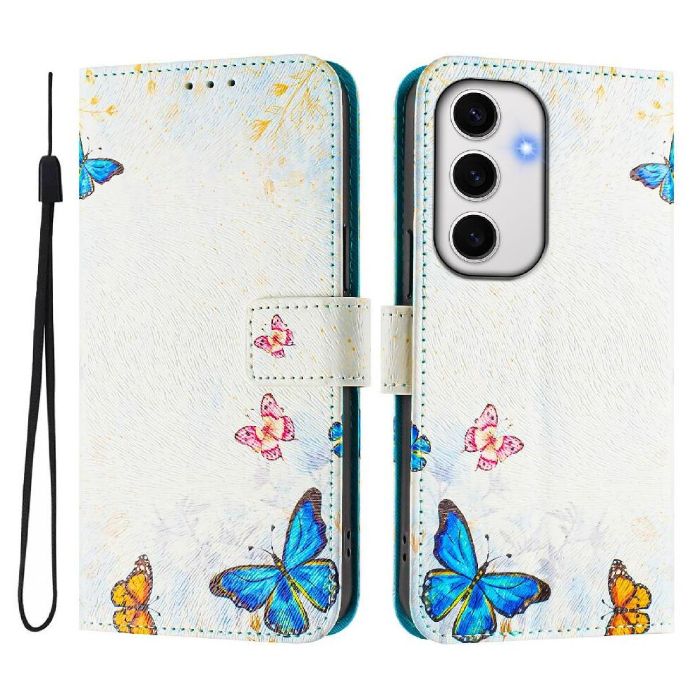 (Ohter) Case For Samsung Galaxy S24 Fe 5G Pattern Flip Cover Pu Leather With Credit Slot Wallet 764549297979