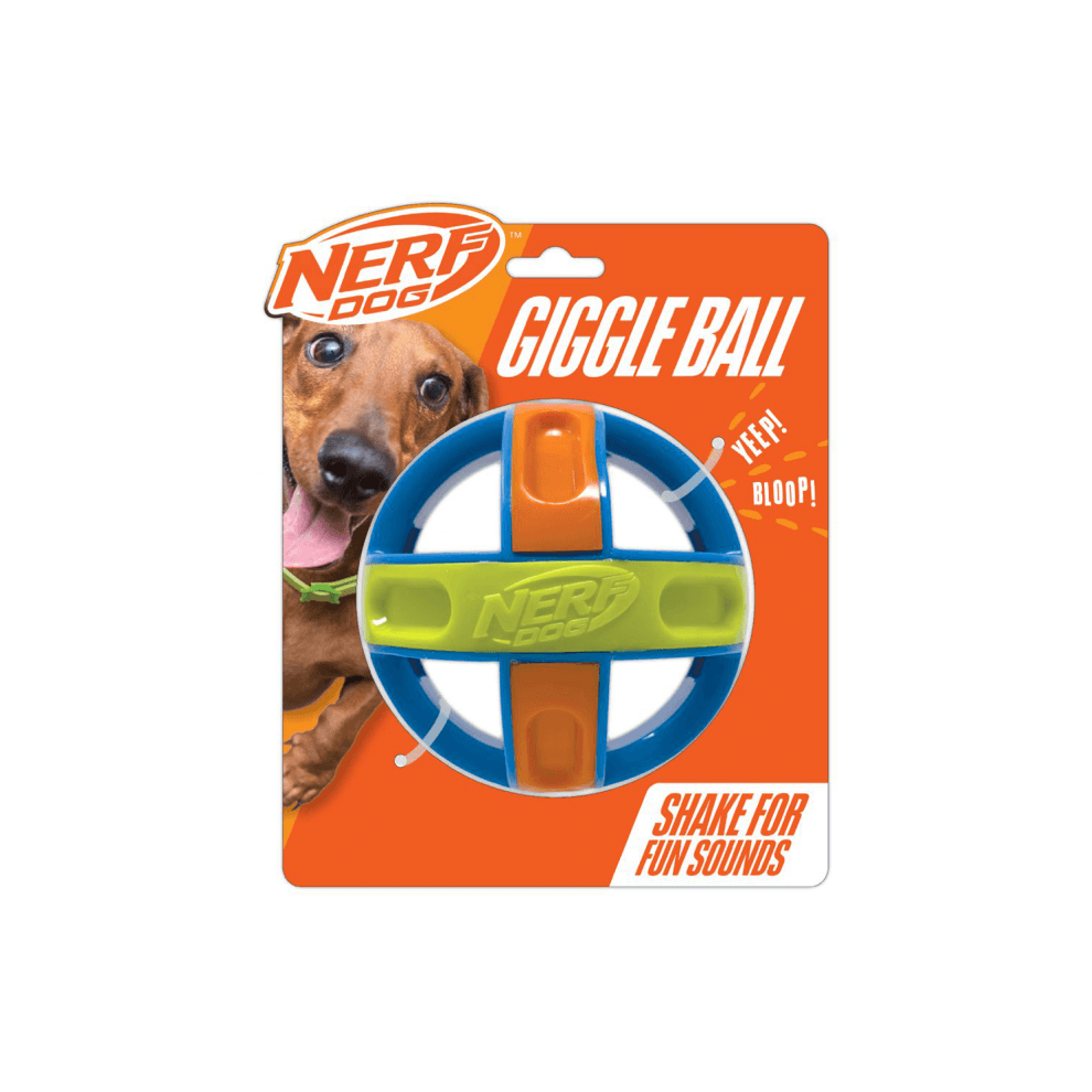 Photos - Dog Toy NERF Dog Giggle Ball Interactive Interactive Throw & Fetch Toy