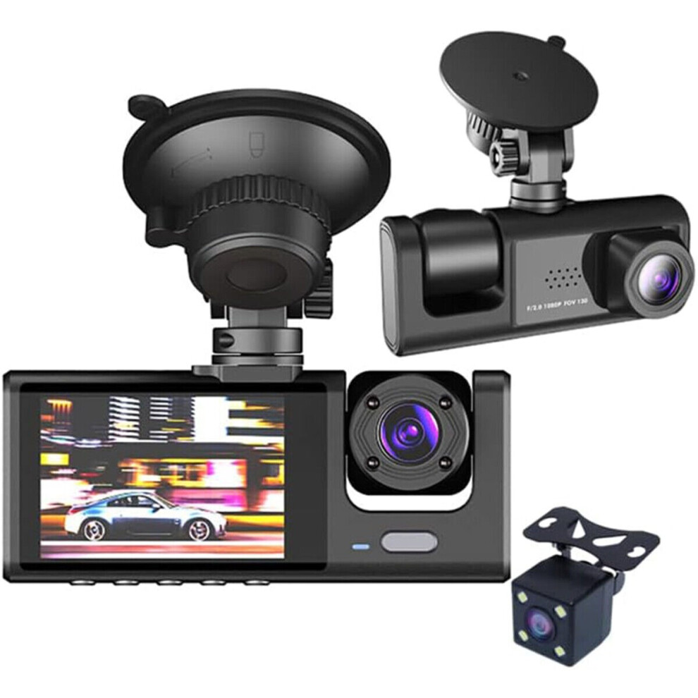 Dual Lens Car Dash Cam Recorder G Sensor DVR Front and Rear Camera Video 1080P-image-OPC-PFZCF28-NEW