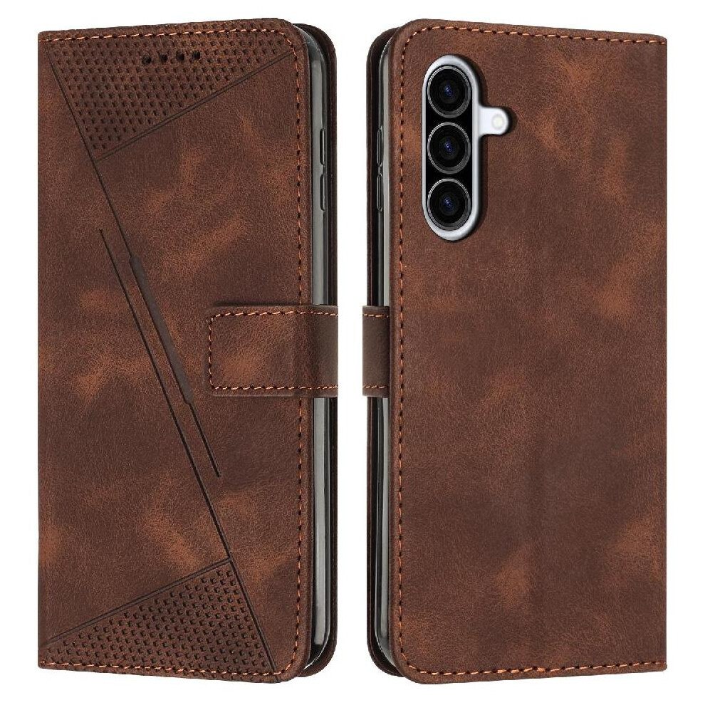 (Brown) Flip Case For Samsung Galaxy A36 Pu Leather Card Insertion Wallet Kickstand Brown 764549299690