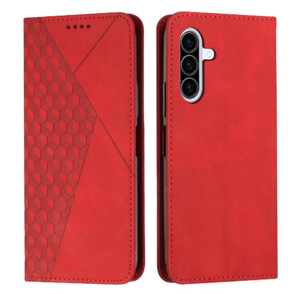 (Red) Flip Case For Samsung Galaxy A36 Kickstand Pu Leather Card Insertion Wallet Red 764549300532