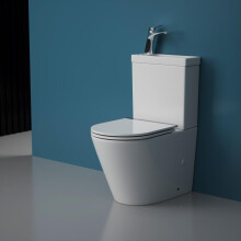 Durovin Bathrooms Close Coupled Toilet With Sink On Top and tap