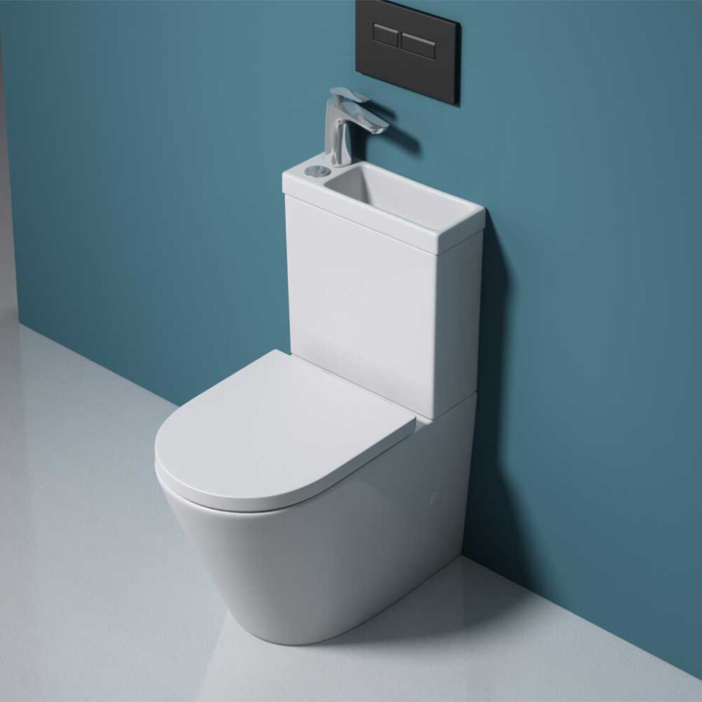 Durovin Bathrooms Close Coupled Toilet With Sink On Top