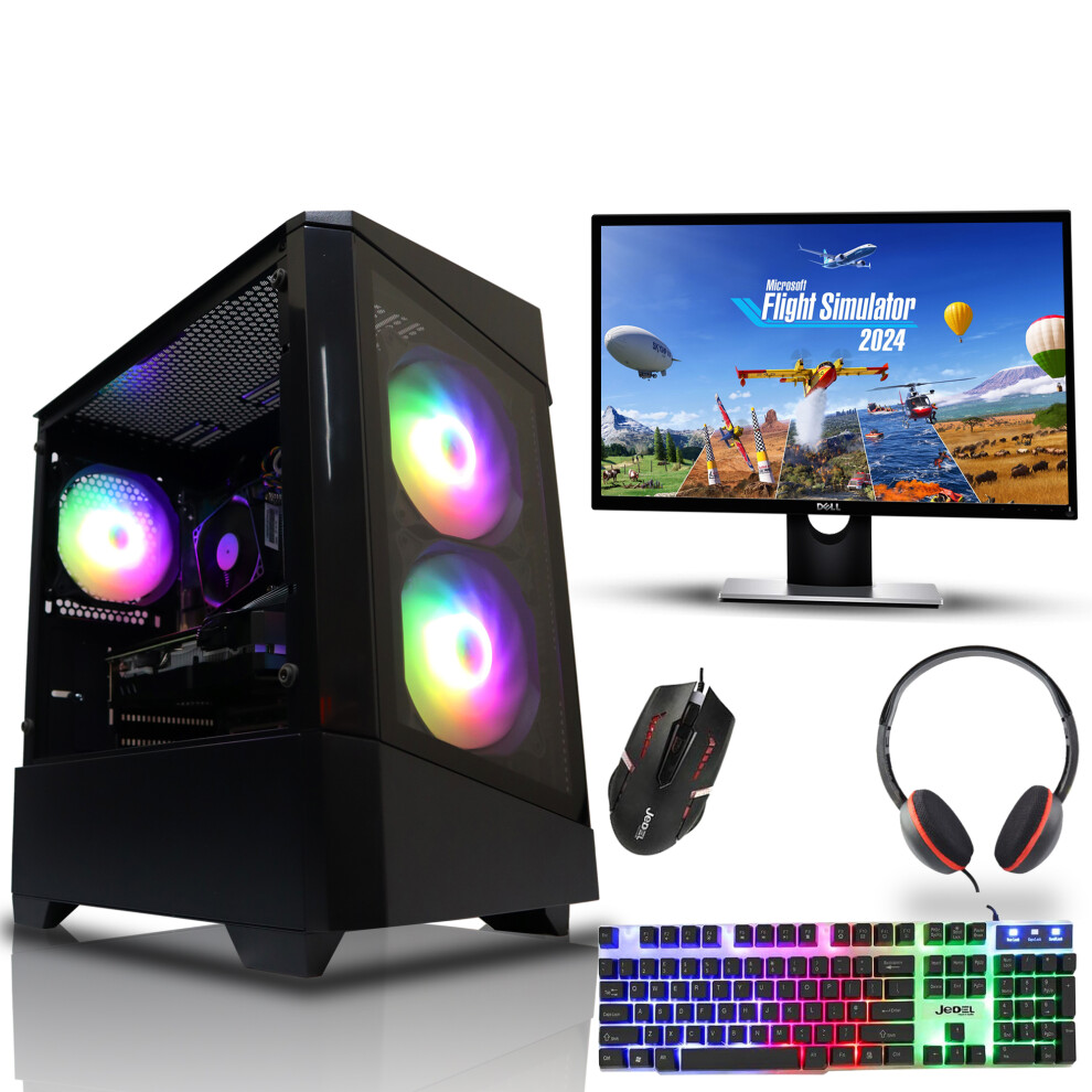 Gaming Pc Bundle I7 4Th Gen 16Gb Ram 1Tb Hdd + 240Gb Ssd Gtx1650 Win10 5060936451173