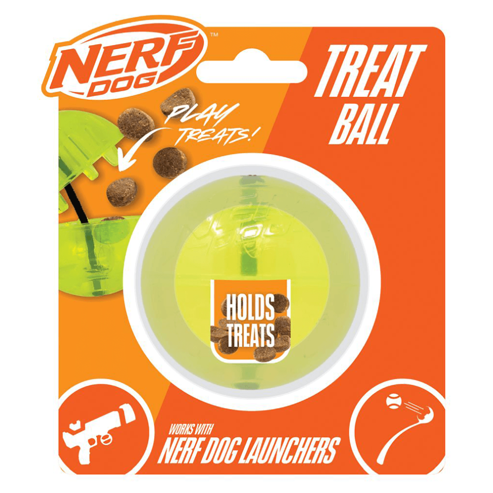 Nerf Dog Bungee Treat Ball Interactive Throw & Fetch Toy 2.5In