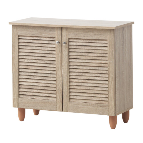 Timber Art Design UK Modern Shoe Storage Cabinet 2 Doors  Sonoma Oak 2