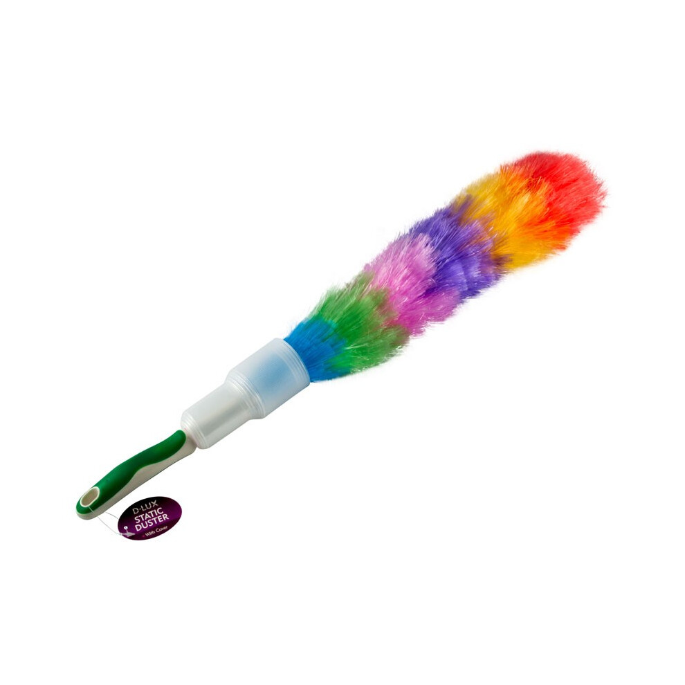 Anti Static Duster Feather Retractable Cover Hygienic Brush Dusting Cleaning