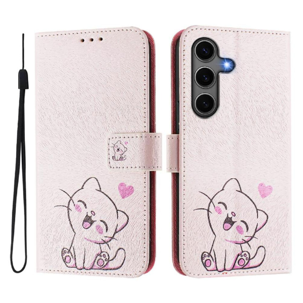 (C2) Case For Samsung Galaxy S25 5G With Credit Slot Flip Pu Leather Card Holder Pattern Wallet Cover 764549308514