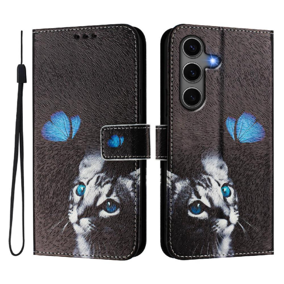 (Ohter) Case For Samsung Galaxy S25 5G With Credit Slot Flip Pu Leather Card Holder Pattern Wallet Cover 764549308538