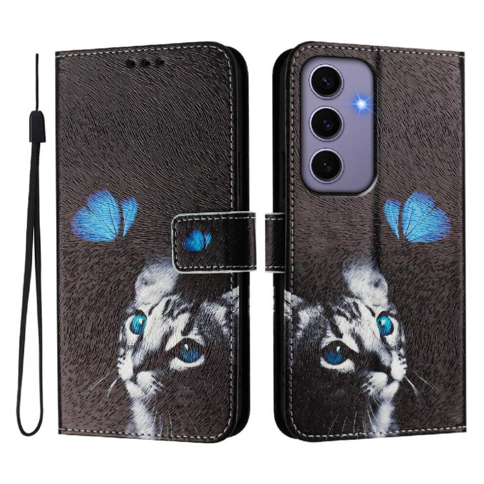 (Ohter) Case For Samsung Galaxy S24 Fe 5G Wallet Cover With Credit Slot Pattern Card Holder Flip Pu Leather 764549308651