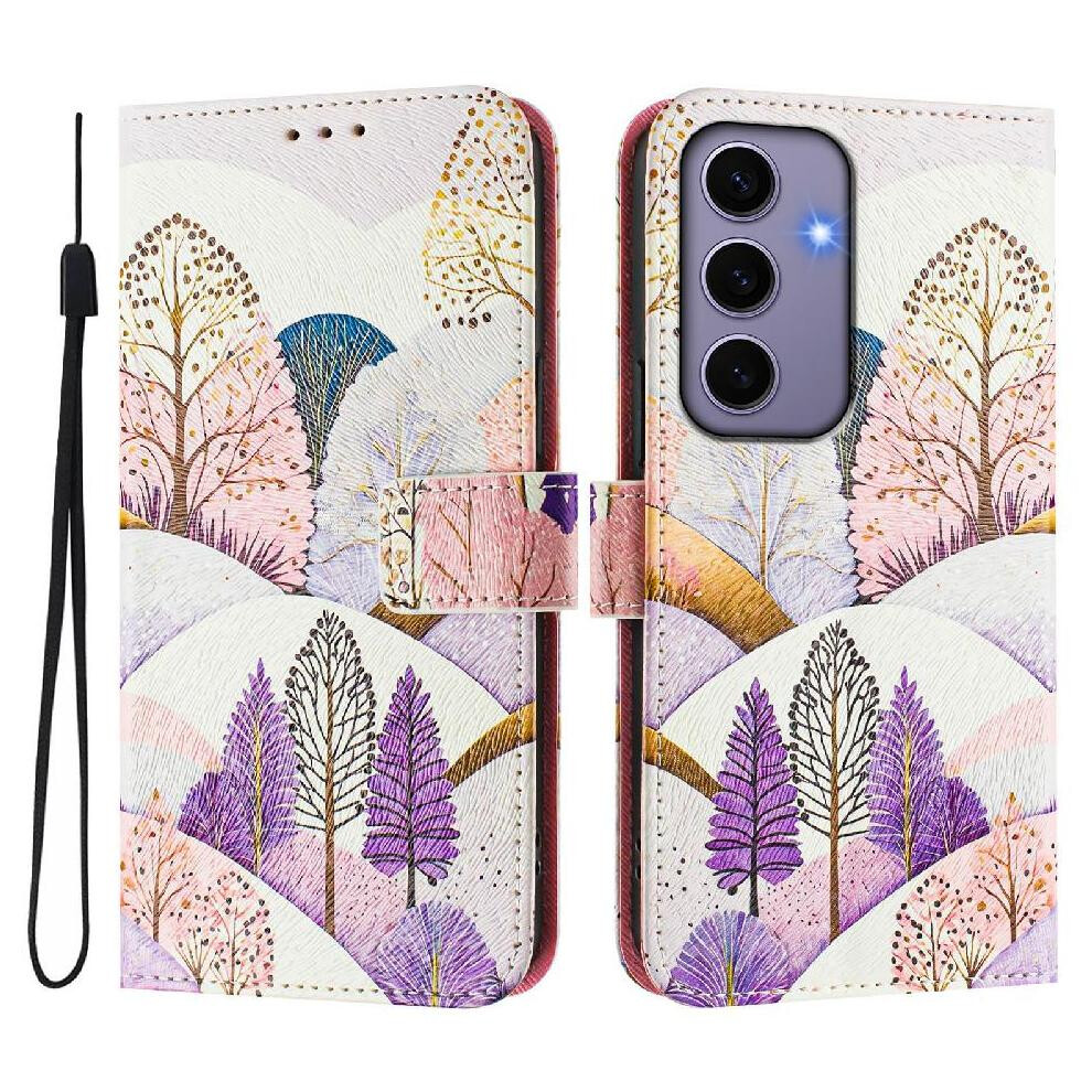 (C6) Case For Samsung Galaxy S24 Fe 5G Wallet Cover With Credit Slot Pattern Card Holder Flip Pu Leather 764549308675