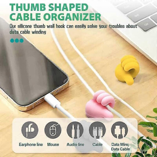 18 Pcs Thumb Cable Clips Self Adhesive, Cable Holder, Cable Organiser 1