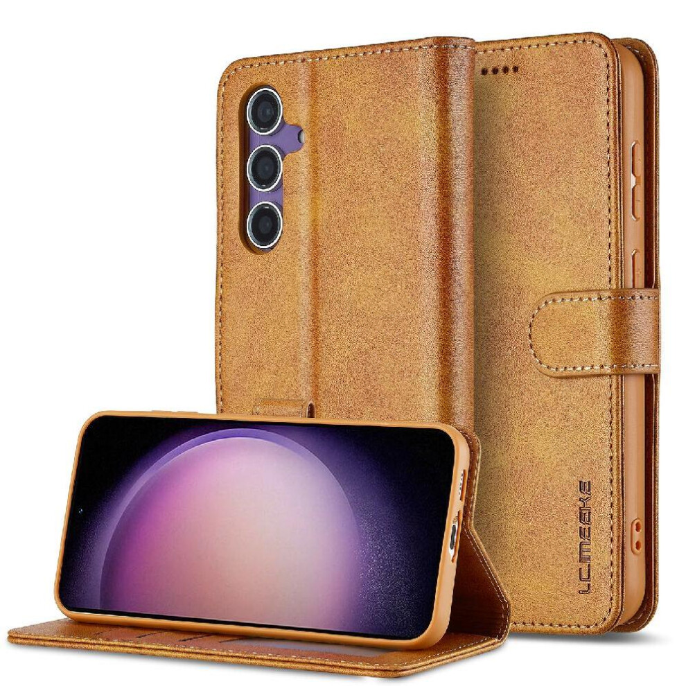 (Yellow) Flip Case For Samsung Galaxy A16 5G With Card Slot Pu Leather Kickstand Yellow 764549311385