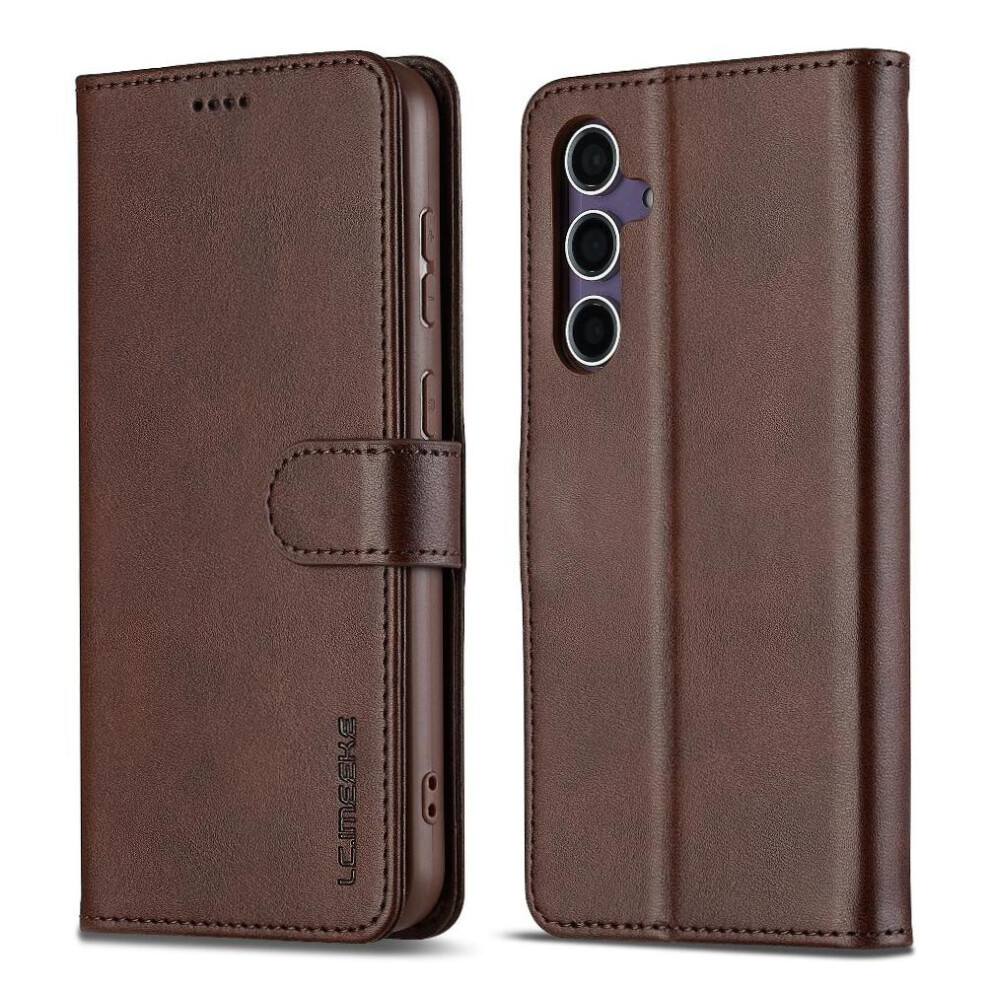 (Brown) Flip Case For Samsung Galaxy A16 5G With Card Slot Pu Leather Kickstand Brown 764549311354