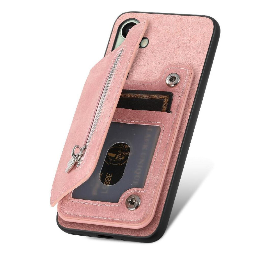 (Pink) Case For Samsung Galaxy S24 Fe Detachable Cardholder Strong Magnetic Attraction Cardholder Pink 764549313556