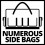 Einhell Einhell Rugged Tool Bag 49cm Modular E-Case System Stackable Up To 30kg Load 11