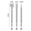 Einhell Einhell 3x Chisel Bit Set 250mm For SDS+ Rotary Hammers Steel Flat Spade 12