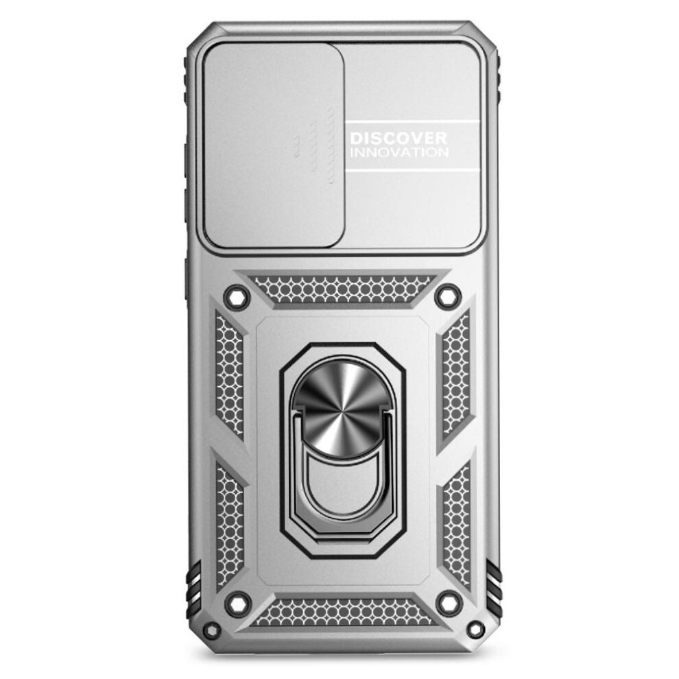Photos - Case   Samsung Galaxy Compatible with S24 Fe Stand(Silver)