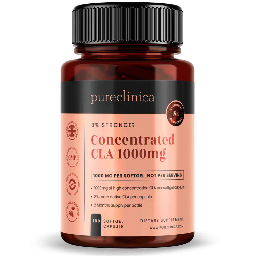 CLA (1000mg x 180 softgel capsules) - Concentrated CLA
