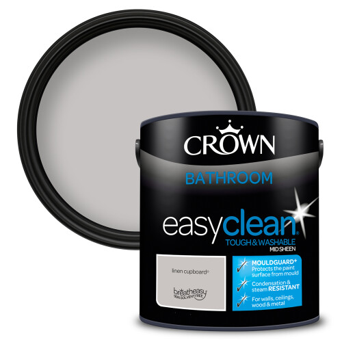 Crown (Linen Cupboard) Crown Easyclean Bathroom Mid Sheen 2.5L