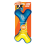 Nerf Nerf Dog Tuff Nylon Plush Bone Poly Filled Multicoloured Chew Toy 1