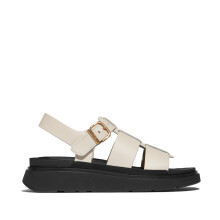 (UK 8) FitFlop GEN-FF LEATHER Womens Fisherman Sandals Paris Beige