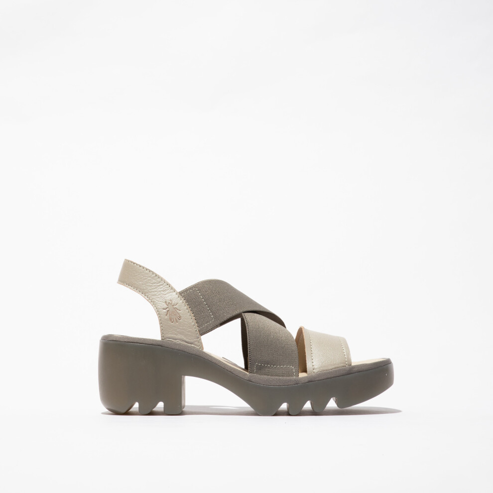 (UK 5) Fly London TAJI502FLY Womens Sandals Silver