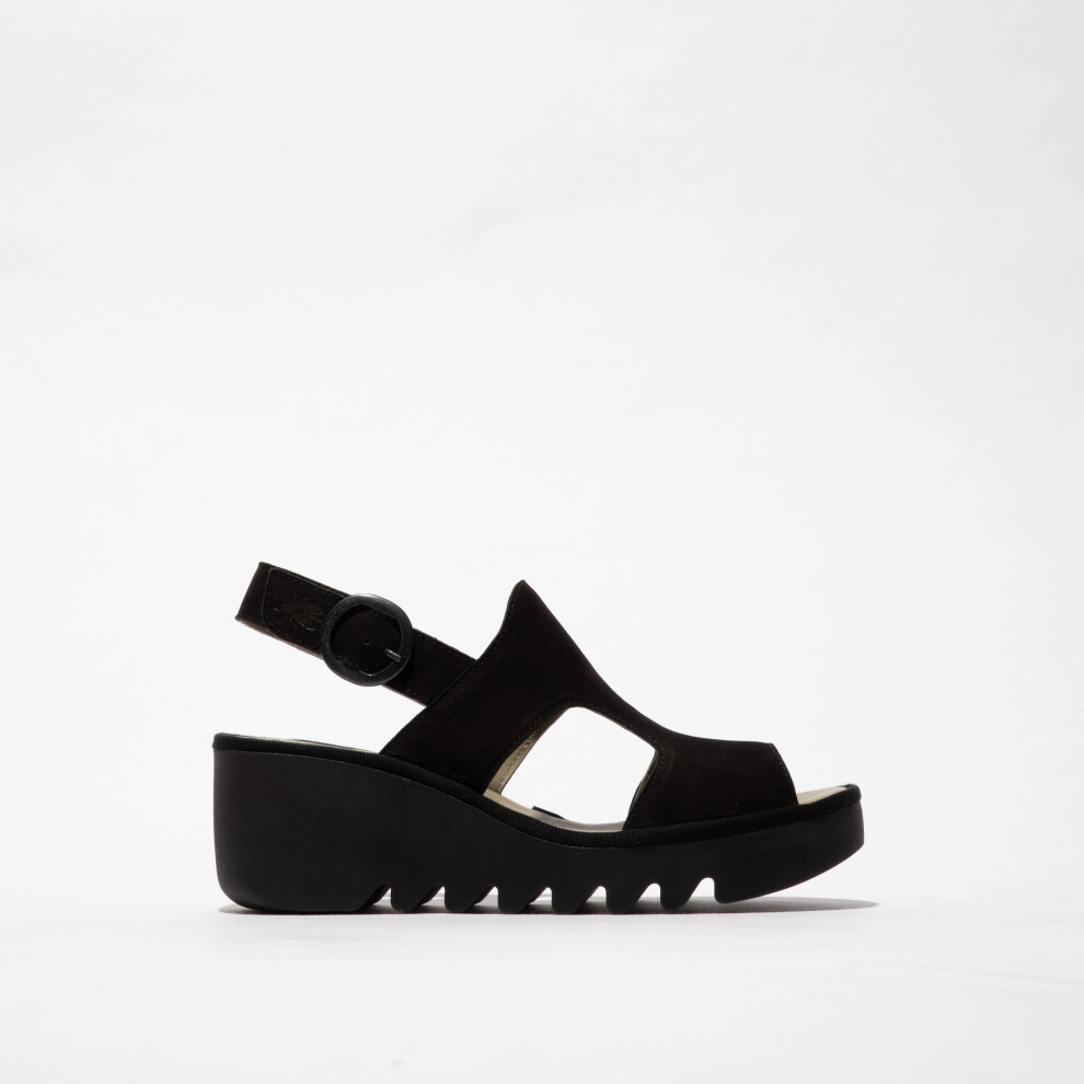 (UK 5) Fly London BAIF585FLY Womens Sandals Black