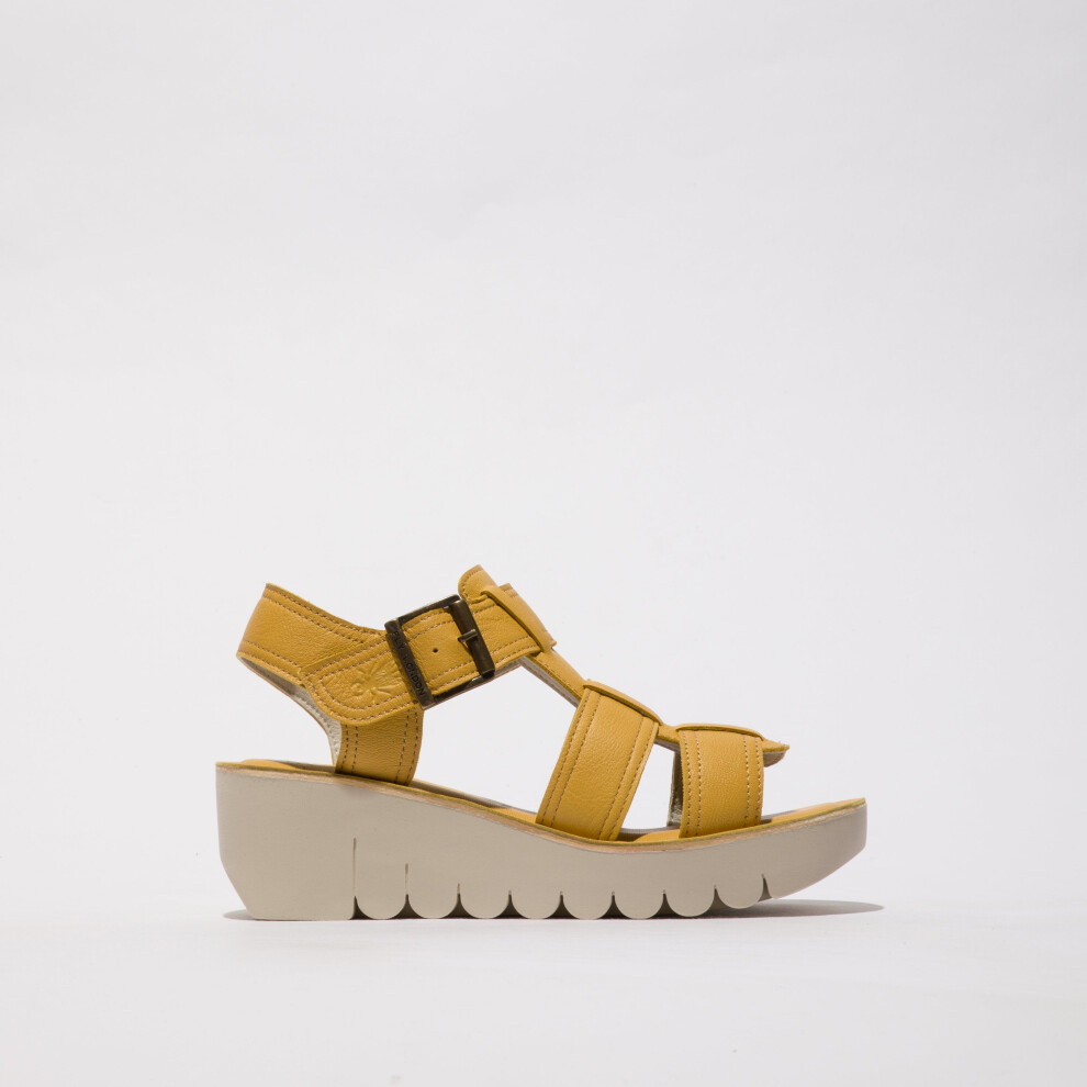 (UK 5) Fly London YUDD236FLY Womens Sandals Bumblebee
