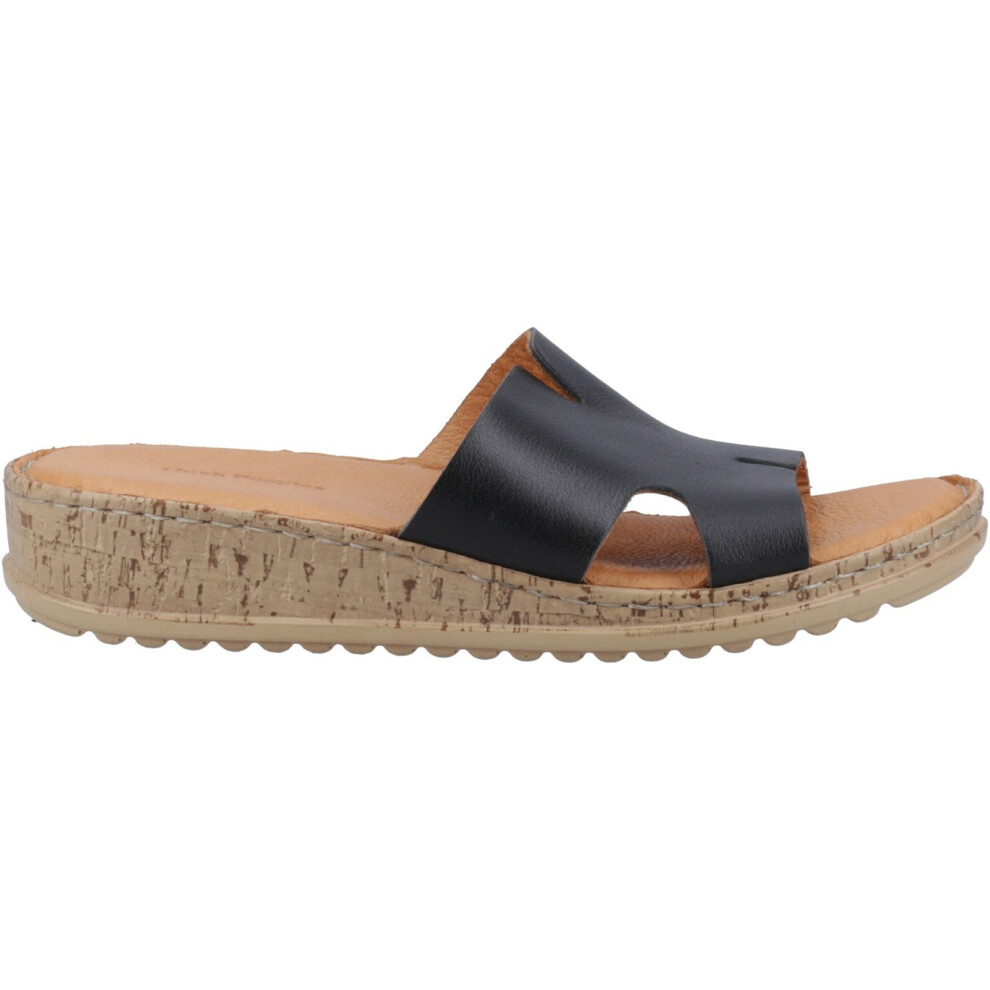 Hush Puppies Eloise Women's Leather Mule Sandals in Black UK 3 EU 36 US 5 - Image 8