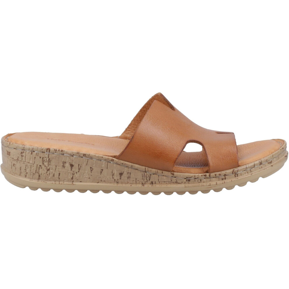 Hush Puppies Women's Brown Eloise Leather Tan Sandals - Size 3 - Image 9