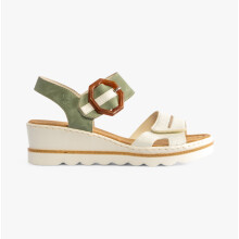 Sandali con zeppa - RIEKER - Kaukasus - Tacco 5.4cm - Chiusura a fibbia - Donna