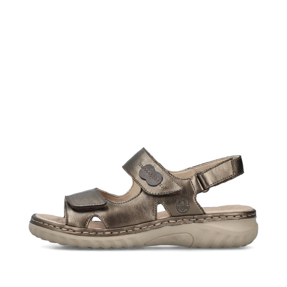 (UK 4 / EU 37) Rieker 60462-90 Womens Sandals Bronze