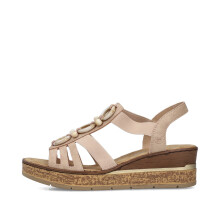 (UK 4) Rieker 63778-31 Womens Sandals Pink