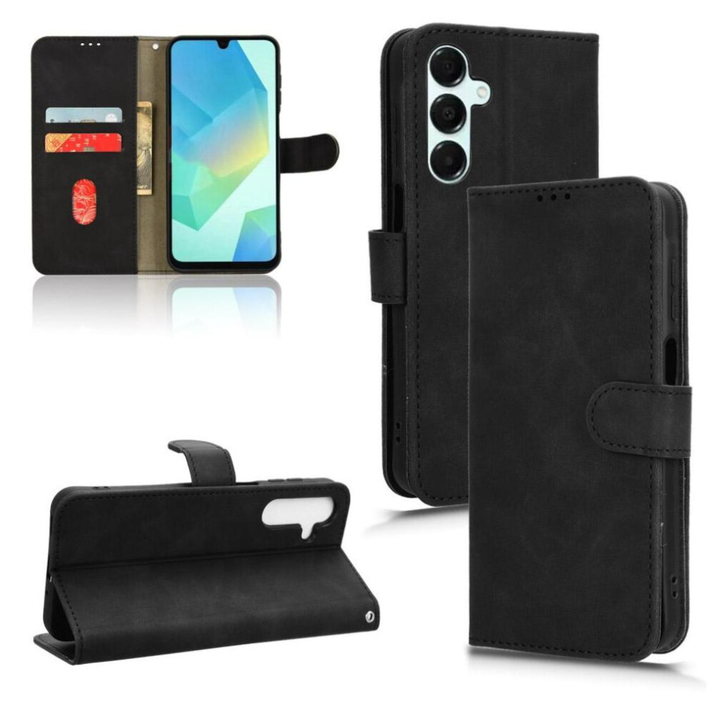 Photos - Case  Flip  Compatible with Samsung Galaxy A16 5g Pu Leather Kickstand Side Buckle Card Slots Holder Wallet(Black)