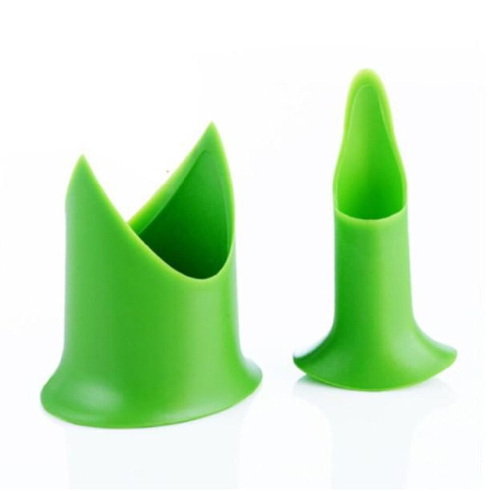 2pcs Creative Pepper Corer Slicer Pepper Seeded Remover Tomato Coring Device Fruit Vegetable Cutter