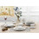 Lorren Home Trends Amelia Dinner Set, Gold 4