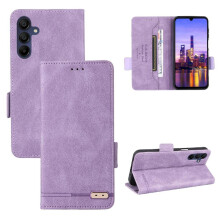 (Purple) Flip Case Compatible with Samsung Galaxy A16 Card Holder Cover Kickstand with Buckle Magnetic Wallet