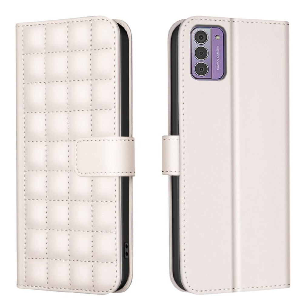 (Creamy ) Flip Case For Nokia G42 Wallet Protective Card Slots Holder Business Simple Style Pu Leather White 764549335510