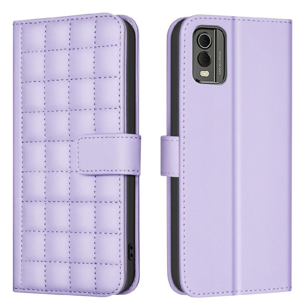 (Purple) Flip Case For Nokia C32 Pu Leather Wallet Business Simple Style Card Slots Holder Protective Purple 764549335558