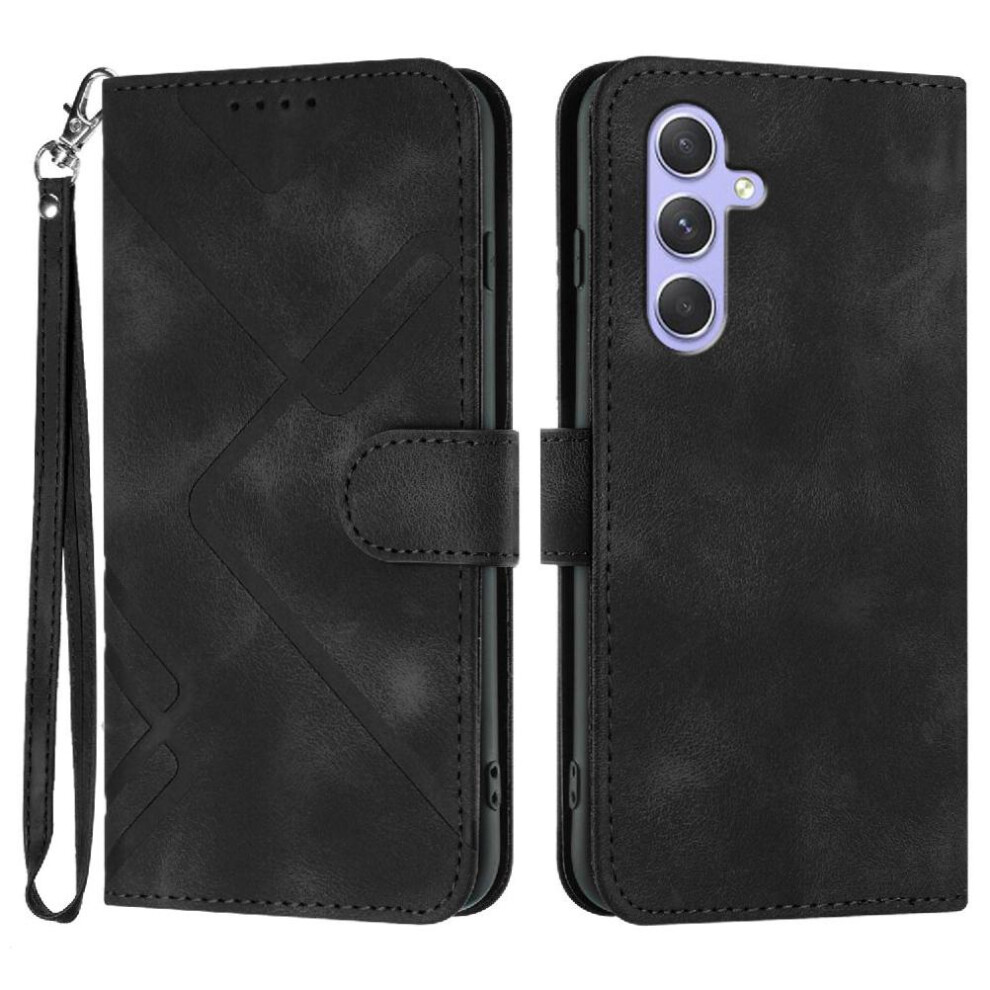 Photos - Case  Flip  Compatible with Samsung Galaxy A16 with Card Slot Stand Magnetic Cover Pu Leather Flip Wallet(Black)