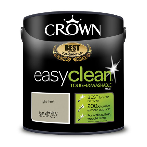 Crown (Light Fern) Crown Easyclean Matt Emulsion 2.5L 2