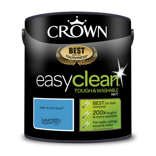 Crown (Peekaboo Blue) Crown Easyclean Matt Emulsion 2.5L 2