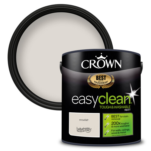 Crown (Snowfall) Crown Easyclean Matt Emulsion 2.5L