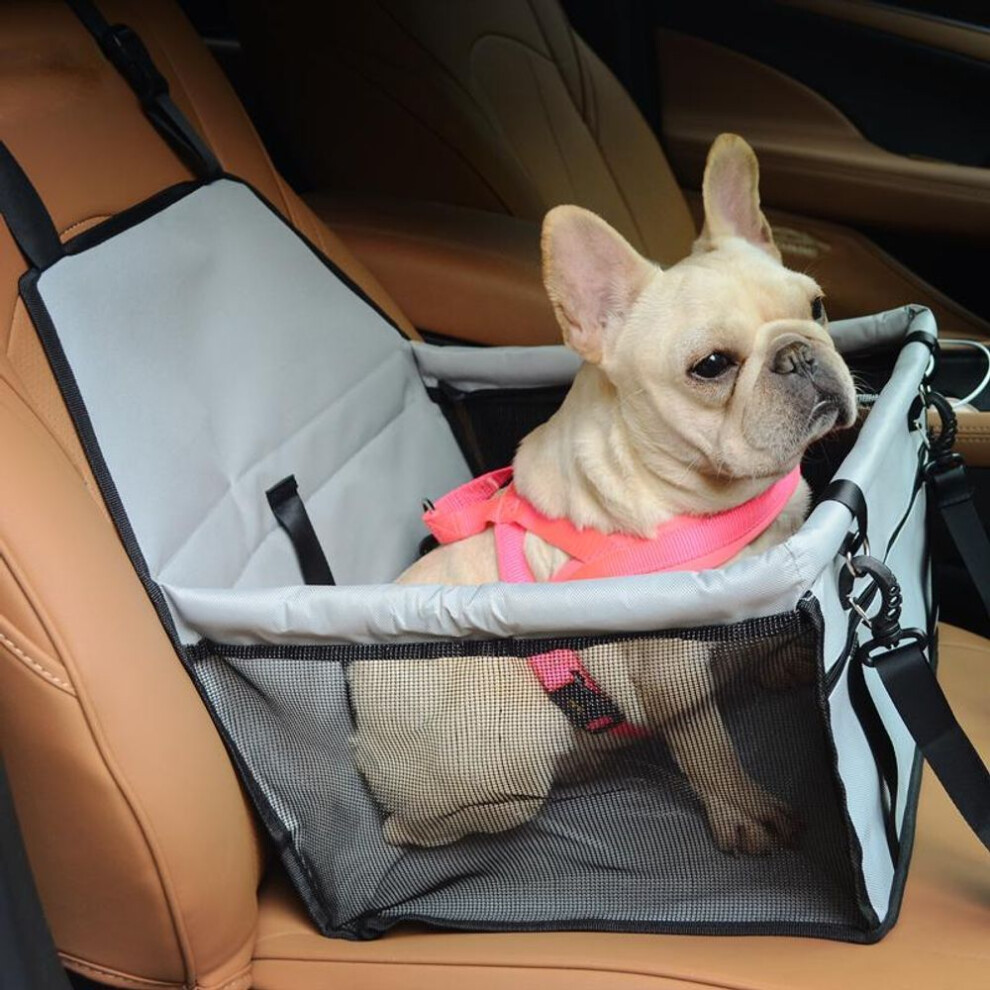 (grey, 40x30x25cm) Carrier Dog Car Seat Cover Pet Transport Dog Carrier Car Folding Hammock Pet Carriers Bag For Small  Dogs